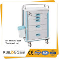 RT-047-8666 Hospital 5 Drawers abs First Aid Emergency Carts